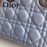Dior-058-06 人氣熱銷時尚款原版布紋小羊皮3格mini雙肩帶戴妃包
