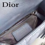Dior-058-06 人氣熱銷時尚款原版布紋小羊皮3格mini雙肩帶戴妃包