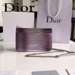 Dior-3302 專櫃時尚新款Miss Promenade系列蜥蜴紋原版牛皮空姐包