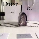 Dior-3302 專櫃時尚新款Miss Promenade系列蜥蜴紋原版牛皮空姐包