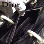 Dior-065-05 專櫃時尚新款lady五格原版皮燙鉆戴妃包