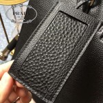 PRADA 362 專櫃時尚新款進口原版鹿紋黑色牛皮男士公文包