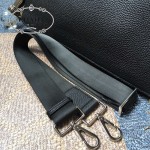 PRADA 361 專櫃時尚新款進口原版鹿紋黑色牛皮男士公文包