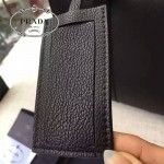 PRADA 0363E 專櫃時尚新款進口原版鹿紋黑色牛皮男士公文包