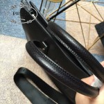 PRADA 361 專櫃時尚新款進口原版鹿紋黑色牛皮男士公文包