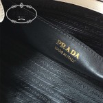 PRADA 1BA046-02 專櫃時尚新款原版小牛皮皮十字紋白色風琴包