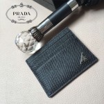 PRADA C223 人氣熱銷時尚新款實用款原版皮粗紋卡包