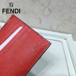 FENDI 0169-18 歐美百搭SELLERIA小怪獸黑色原版皮兩折短款錢包