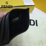 FENDI 0164-11 輕便實用JOURS小怪獸系列黑色原版皮卡片夾