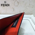 FENDI 0169-18 歐美百搭SELLERIA小怪獸黑色原版皮兩折短款錢包