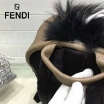 FENDI 027-2 潮流新款BagBugs小怪獸拼色原版皮雙肩包書包