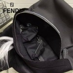 FENDI 027-3 明星那英同款BagBugs小怪獸拼色原版皮雙肩包書包