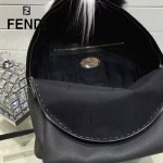 FENDI 027-3 明星那英同款BagBugs小怪獸拼色原版皮雙肩包書包