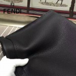 FENDI 042 商務男士Peekaboo小怪獸黑色原版皮大小號手提單肩包