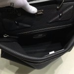 FENDI 042-3 商務男士Peekaboo小怪獸黑色原版皮大小號手提單肩包