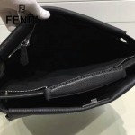 FENDI 042-3 商務男士Peekaboo小怪獸黑色原版皮大小號手提單肩包