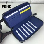 FENDI 044 時尚百搭小怪獸系列白眼睛原版皮大號錢包