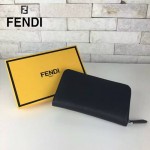 FENDI 044 時尚百搭小怪獸系列白眼睛原版皮大號錢包