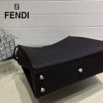 FENDI 042-3 商務男士Peekaboo小怪獸黑色原版皮大小號手提單肩包