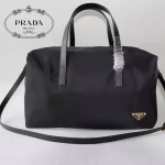 PRADA BL0706-01 專櫃時尚新款原版降落傘尼龍面料配牛皮女士手提斜挎包健身包