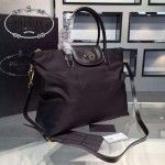 PRADA BN2107-01 專櫃時尚新款原版降落傘尼龍面料配牛皮大號斜背包