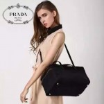 PRADA BL0706-01 專櫃時尚新款原版降落傘尼龍面料配牛皮女士手提斜挎包健身包