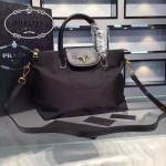 PRADA BN2106-01 專櫃時尚新款原版降落傘尼龍面料配牛皮小號斜背包