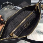 PRADA BN2106-01 專櫃時尚新款原版降落傘尼龍面料配牛皮小號斜背包