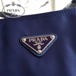 PRADA BR4842 專櫃時尚新款原版降落傘帆布面料配牛皮購物媽咪袋
