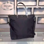 PRADA BR4696F-01 專櫃新款原版降落傘尼龍面料配牛皮男女通用款購物袋