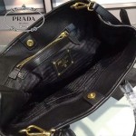 PRADA BN1881-04 人氣熱銷經典款原版帆布配牛皮大號手提肩背包