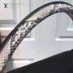 LV M91659 人氣熱銷CAPUCINES黑色原版皮配南非蟒蛇手腕中號手袋