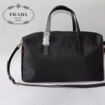 PRADA BL0706-01 專櫃時尚新款原版降落傘尼龍面料配牛皮女士手提斜挎包健身包