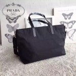 PRADA BR4842-01 專櫃時尚新款原版降落傘帆布面料配牛皮購物媽咪袋