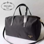 PRADA BL0706-01 專櫃時尚新款原版降落傘尼龍面料配牛皮女士手提斜挎包健身包