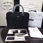 PRADA 2VE871 專櫃時尚新款原版降落傘布料男士電腦包公文包