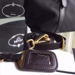 PRADA BN1841-03 人氣熱銷經典款原版帆布配牛皮小號手提肩背包