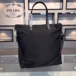 PRADA BR4696F-01 專櫃新款原版降落傘尼龍面料配牛皮男女通用款購物袋