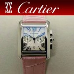 CARTIER-305-5 時尚新款TANK MC CHRONOGROPH多功能跑秒石英腕錶