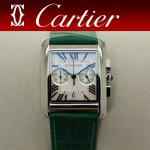 CARTIER-305-3 時尚新款TANK MC CHRONOGROPH多功能跑秒石英腕錶
