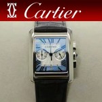 CARTIER-305 時尚新款TANK MC CHRONOGROPH多功能跑秒石英腕錶