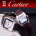 CARTIER-303 時尚新款卡地亞壹百周年紀念山度士系列情侶款式瑞士石英腕表
