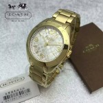 COACH-08 潮流百搭新款女士土豪金原單316精鋼錶殼石英腕錶
