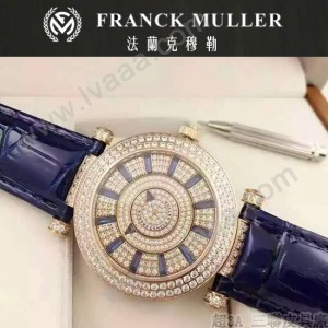 Franck Muller-26 名媛摯愛神秘時間系列土豪金滿天星鑲鑽2836全自動機機械腕錶