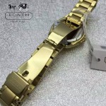 COACH-08 潮流百搭新款女士土豪金原單316精鋼錶殼石英腕錶