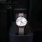 ARMANI-199-2 時尚百搭女士土豪金AR1955礦物質強化玻璃原單鋼帶款腕錶