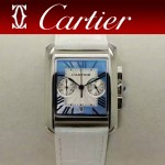 CARTIER-305-13 時尚新款TANK MC CHRONOGROPH多功能跑秒石英腕錶