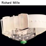 Richard Mille-80-2 潮流奢華男士綠色玻璃殼材質原裝全自動機械腕錶