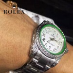 ROLEX-060-01 勞力士復古閃電雕刻加厚藍寶石玻璃搭配瑞士2813全自動機械機芯腕表