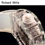 Richard Mille-80-4 潮流奢華男士白色玻璃殼材質原裝全自動機械腕錶